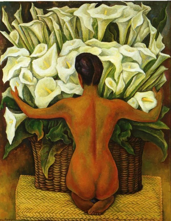 Diego Rivera Nude with Calla Lilies